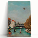 Tranquil Landscape Wall Art - "View of the Pont de Sèvres" by Henri Rousseau