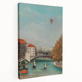 Tranquil Landscape Wall Art - "View of the Pont de Sèvres" by Henri Rousseau