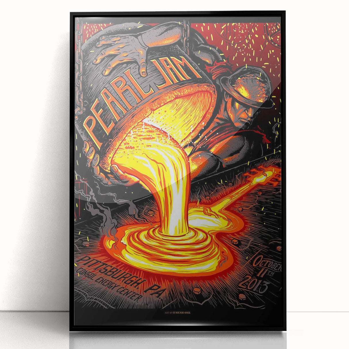 Pearl Jam Concert Poster - Retro Rock Art for Fans