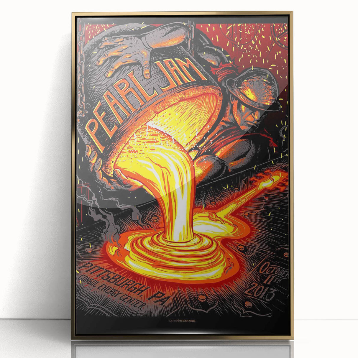Pearl Jam Concert Poster - Retro Rock Art for Fans