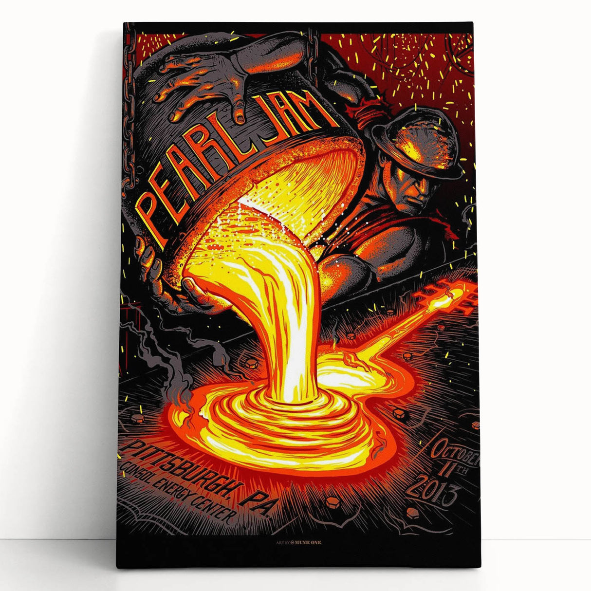 Pearl Jam Concert Poster - Retro Rock Art for Fans