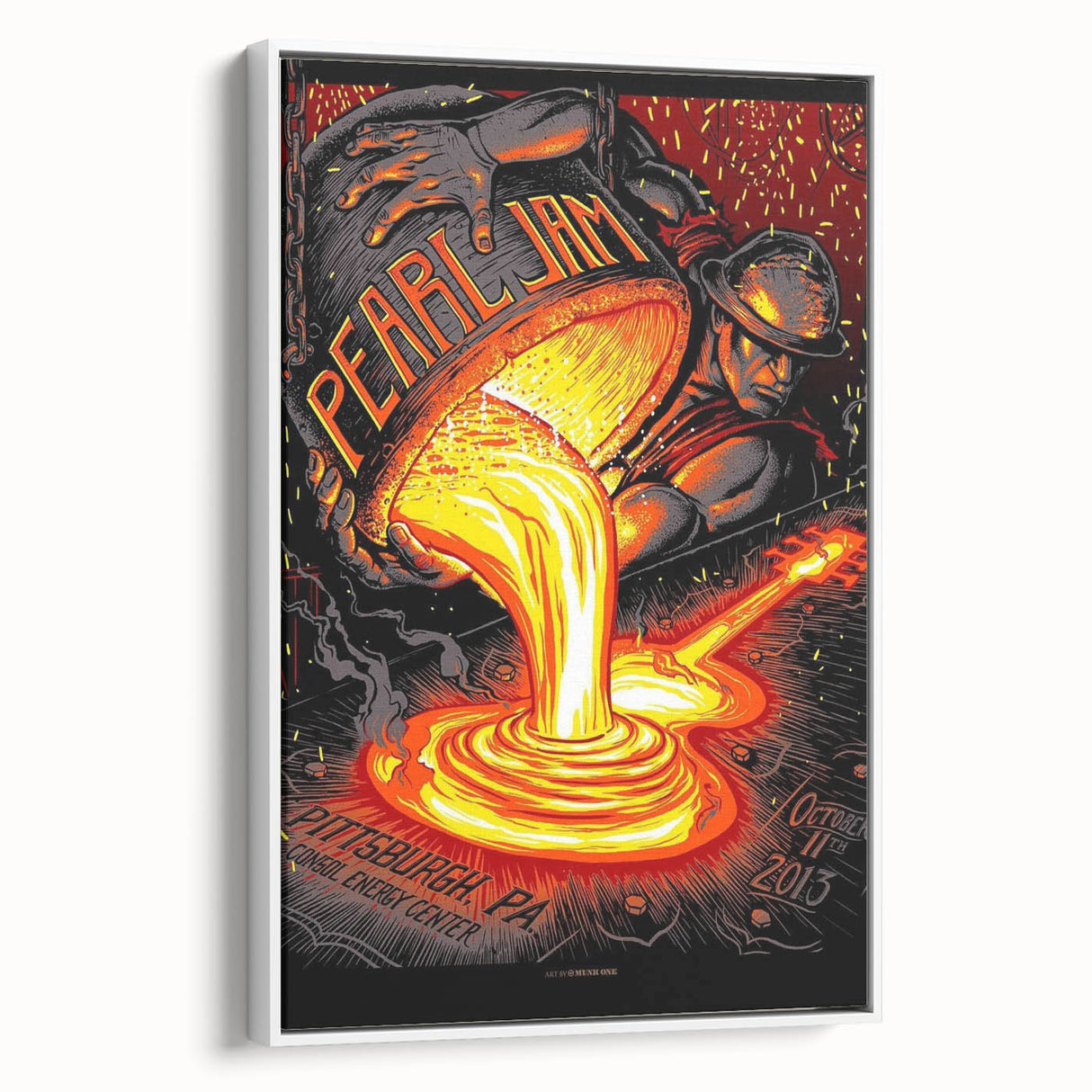 Pearl Jam Concert Poster - Retro Rock Art for Fans