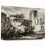 Detailed Art Realism: Ruins of Château de Botwel Realism Wall Art