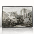 Detailed Art Realism: Ruins of Château de Botwel Realism Wall Art