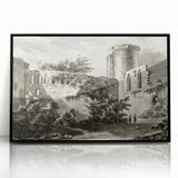 Detailed Art Realism: Ruins of Château de Botwel Realism Wall Art