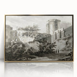 Detailed Art Realism: Ruins of Château de Botwel Realism Wall Art
