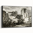 Detailed Art Realism: Ruins of Château de Botwel Realism Wall Art