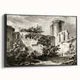 Detailed Art Realism: Ruins of Château de Botwel Realism Wall Art