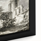 Detailed Art Realism: Ruins of Château de Botwel Realism Wall Art