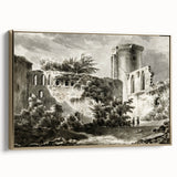 Detailed Art Realism: Ruins of Château de Botwel Realism Wall Art