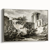 Detailed Art Realism: Ruins of Château de Botwel Realism Wall Art