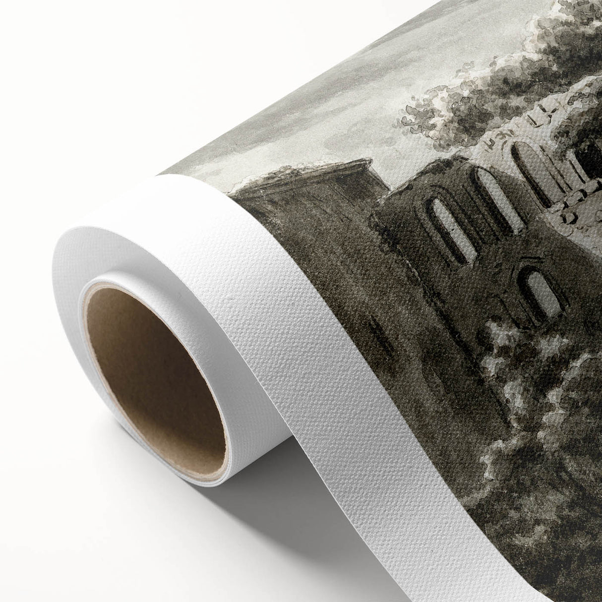 Detailed Art Realism: Ruins of Château de Botwel Realism Wall Art