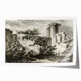Detailed Art Realism: Ruins of Château de Botwel Realism Wall Art