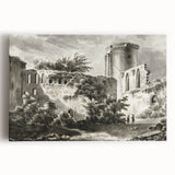 Detailed Art Realism: Ruins of Château de Botwel Realism Wall Art