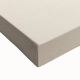 Close-up of a stretched canvas showcasing an abstract minimalist wall art design with soft pastel colors and geometric shapes, perfect for modern home decor.