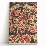 Expressionist Art: The Mocking of Christ | Powerful Otto Lange Print