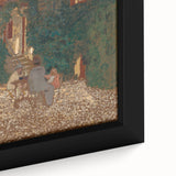 Modern Wall Art – Rustic Garden Gathering in Warm Earthy Tones