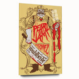 Pearl Jam Concert Poster - Retro Rock Art with Bold Graphics