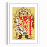 Pearl Jam Concert Poster - Retro Rock Art with Bold Graphics