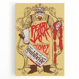 Pearl Jam Concert Poster - Retro Rock Art with Bold Graphics