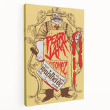 Pearl Jam Concert Poster - Retro Rock Art with Bold Graphics