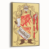 Pearl Jam Concert Poster - Retro Rock Art with Bold Graphics