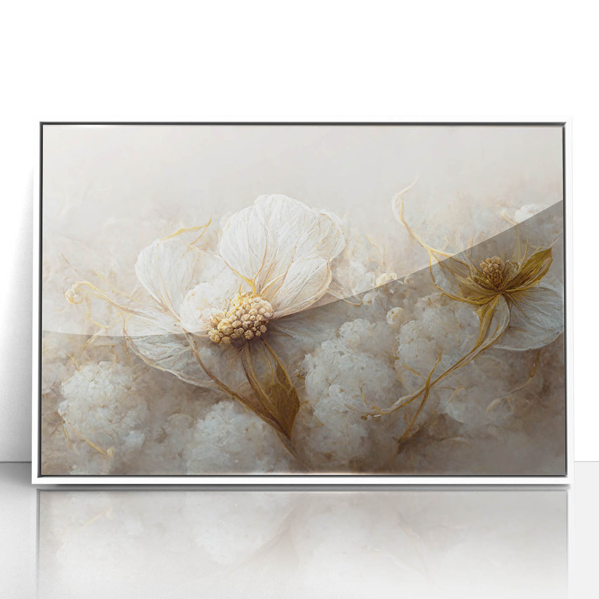 Large Floral Canvas Wall Art – Modern Living Room Décor