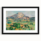 French Impressionist Landscape Art - Mont Sainte-Victoire by Cézanne
