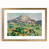 French Impressionist Landscape Art - Mont Sainte-Victoire by Cézanne