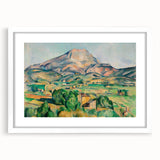 French Impressionist Landscape Art - Mont Sainte-Victoire by Cézanne