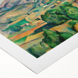 French Impressionist Landscape Art - Mont Sainte-Victoire by Cézanne