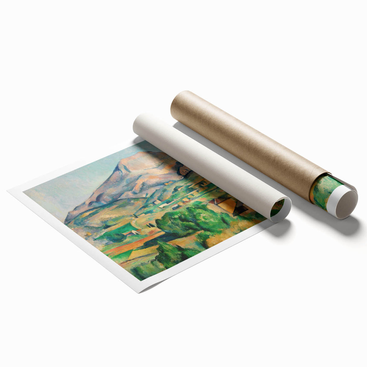 French Impressionist Landscape Art - Mont Sainte-Victoire by Cézanne