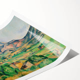 French Impressionist Landscape Art - Mont Sainte-Victoire by Cézanne