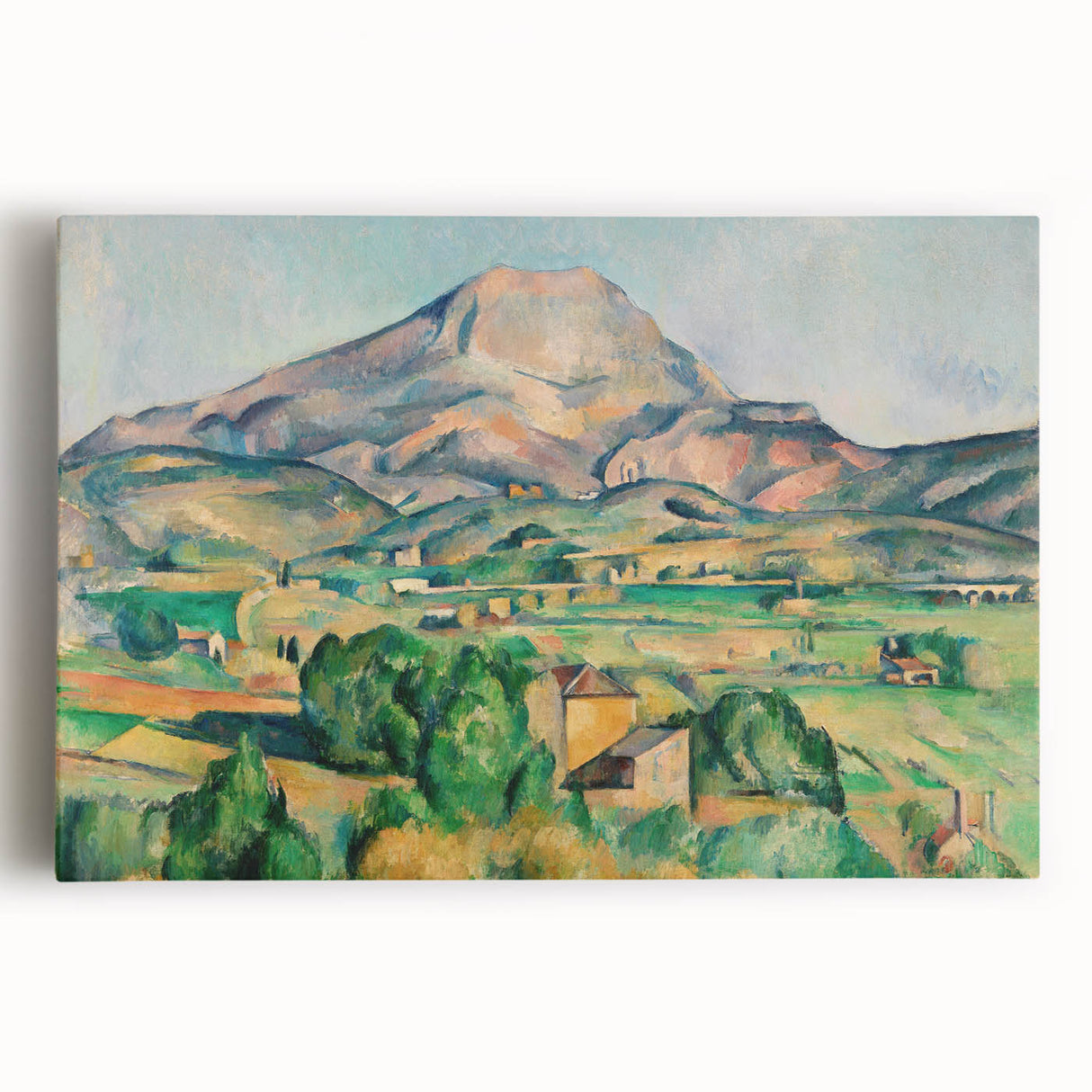 French Impressionist Landscape Art - Mont Sainte-Victoire by Cézanne