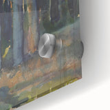 Enigmatic Forest Wall Art - Serene Woodland Scene in Watercolor Shades