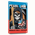 Pearl Jam Concert Poster - Retro Rock Art with Bold Design