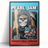 Pearl Jam Concert Poster - Retro Rock Art with Bold Design