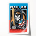 Pearl Jam Concert Poster - Retro Rock Art with Bold Design