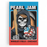 Pearl Jam Concert Poster - Retro Rock Art with Bold Design