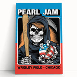 Pearl Jam Concert Poster - Retro Rock Art with Bold Design
