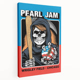 Pearl Jam Concert Poster - Retro Rock Art with Bold Design