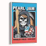 Pearl Jam Concert Poster - Retro Rock Art with Bold Design