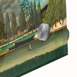 Realism Art Canvas: Serene Landscape of Quai d'Asnières Wall Art