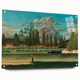 Realism Art Canvas: Serene Landscape of Quai d'Asnières Wall Art