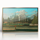 Realism Art Canvas: Serene Landscape of Quai d'Asnières Wall Art