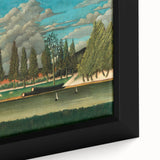 Realism Art Canvas: Serene Landscape of Quai d'Asnières Wall Art