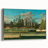 Realism Art Canvas: Serene Landscape of Quai d'Asnières Wall Art