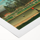 Realism Art Canvas: Serene Landscape of Quai d'Asnières Wall Art