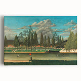Realism Art Canvas: Serene Landscape of Quai d'Asnières Wall Art
