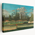 Realism Art Canvas: Serene Landscape of Quai d'Asnières Wall Art